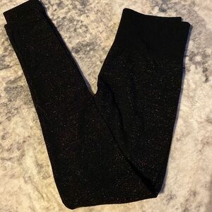 Maurices sparkly fleece lined leggings size small